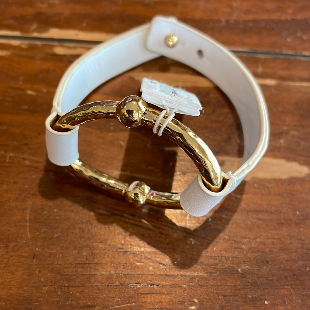 Ralph Lauren white and gold ring bracelet